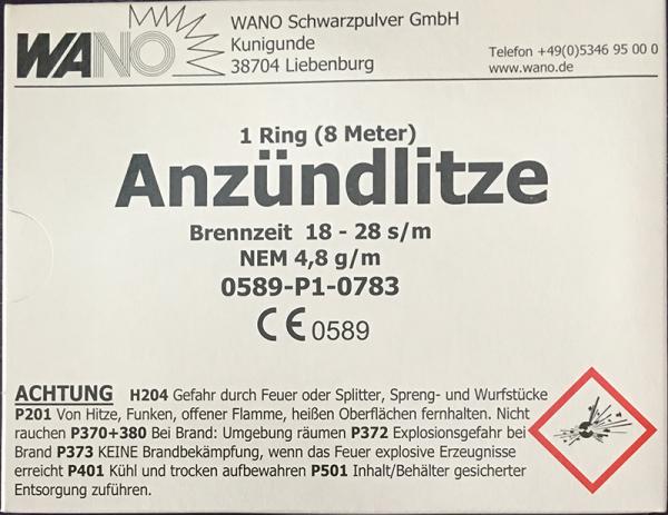 Anzündlitze, Gelb, 18-28 s/m