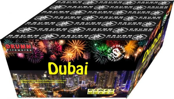 Dubai Feuerwerksbatterie gesteppt